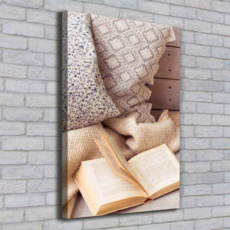 Relax At The Book - Wrapped Canvas Print