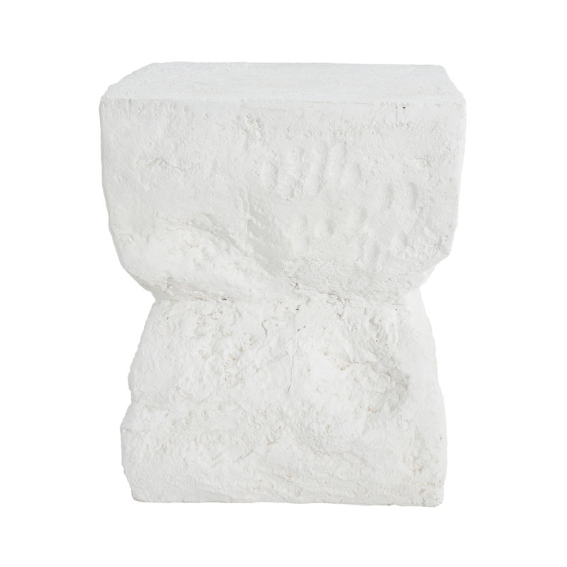 Cleo Outdoor Paito Modern Minimalist MGO Side Table, White