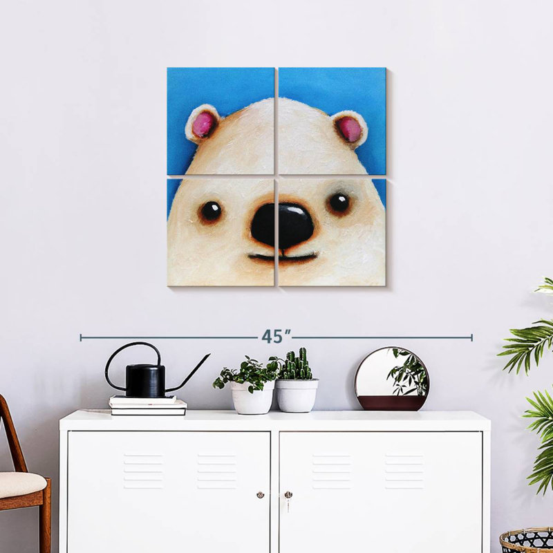Ashelle The Polar Bear, 26" H x 26" W