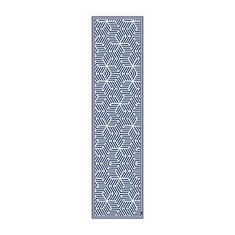 Harlem Non-Slip Geometric Indoor Doormat, Runner 65 x 266cm