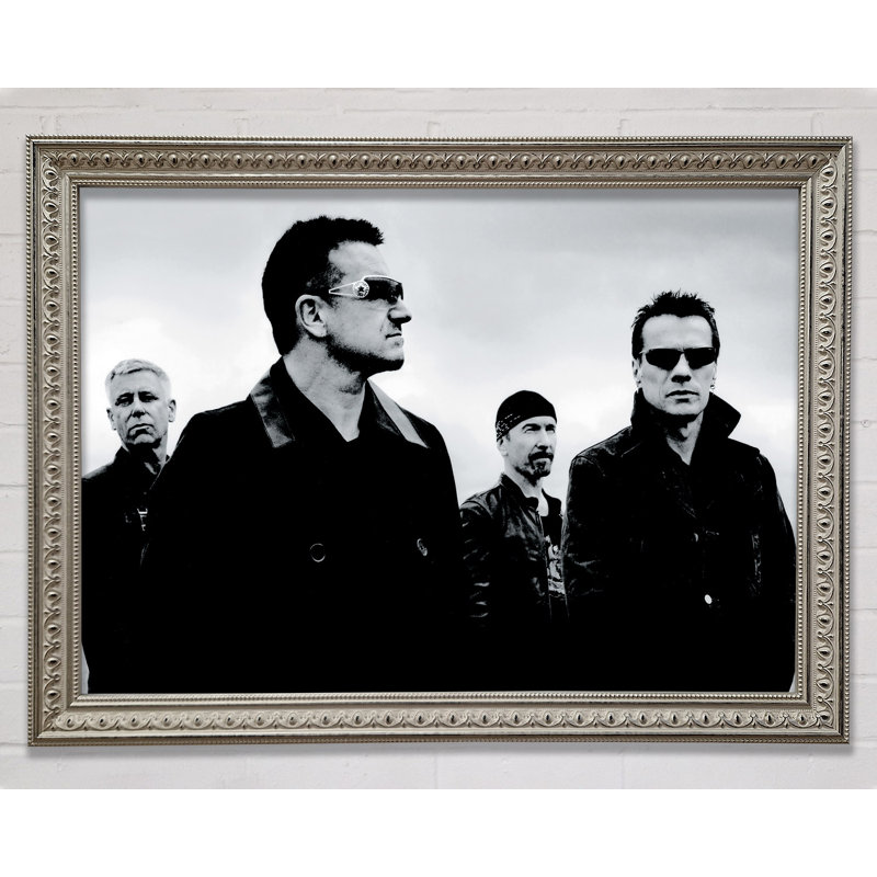 U2 - Single Picture Frame Print, 59.7cm H x 84.1cm W