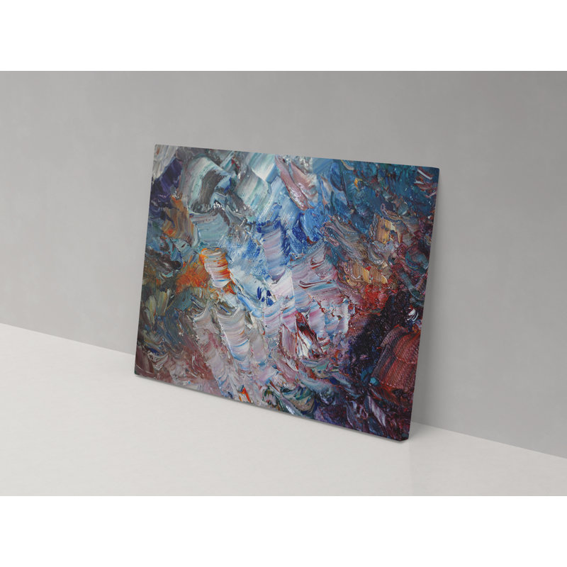 Canvas Collection Acrylic Palette - Wrapped Canvas Painting, 52cm H x 82cm W x 4cm D