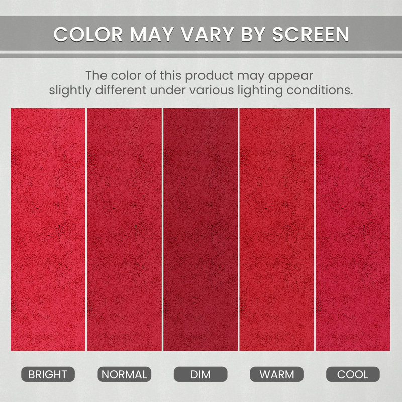 Candeloro Slice Bath Rug 17"x30", Red