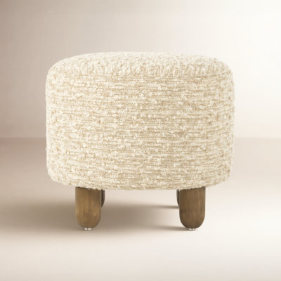 Risco 22.5" Wide Round Footstool Ottoman