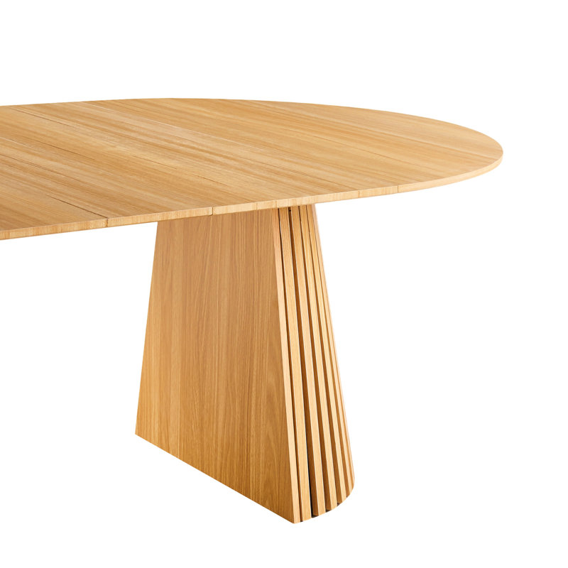 Table à rallonge Mid-Century moderne à piédestal, table de salle à manger multifonctionnelle pour 6 à 10 personnes et grande table basse