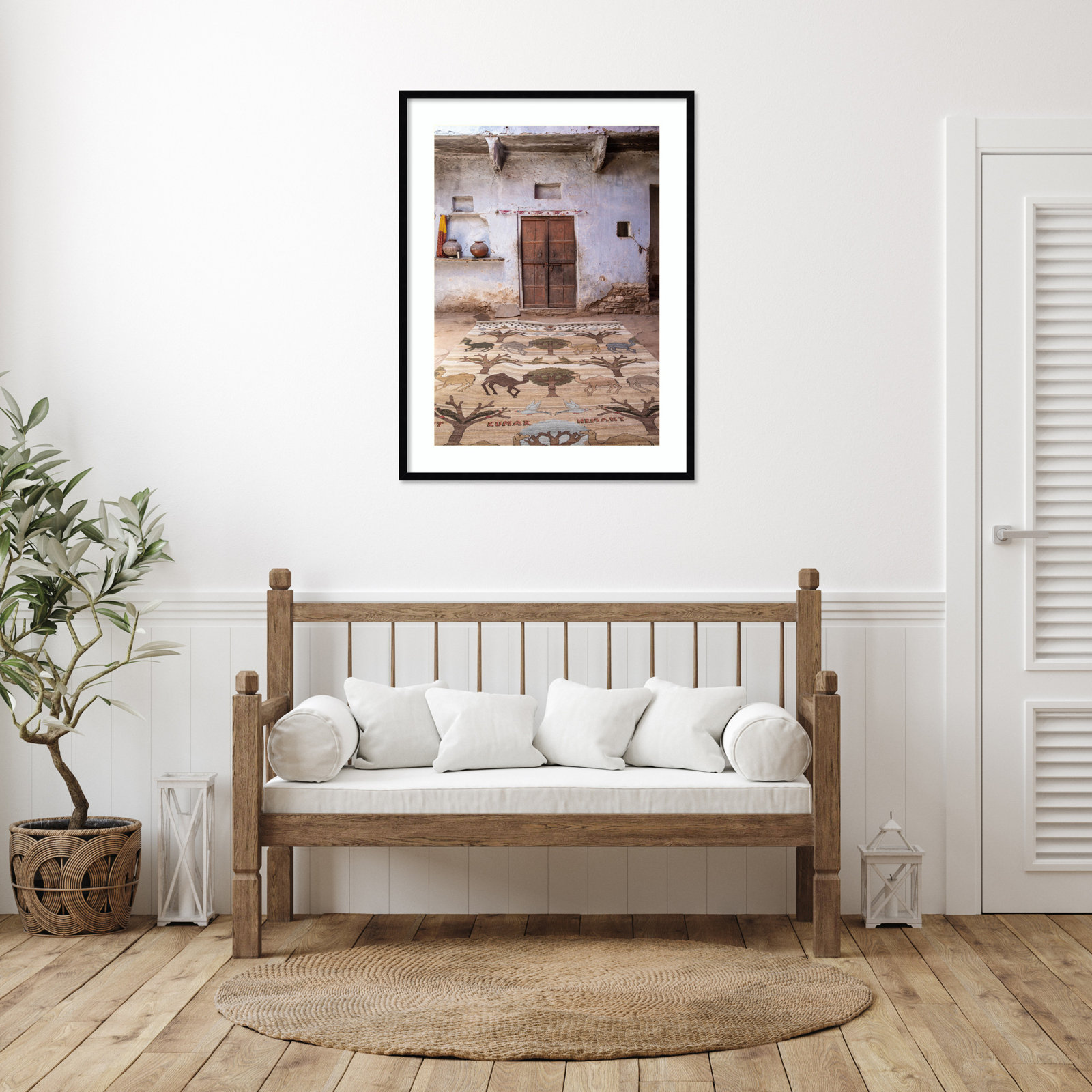 Daisey "Magic Carpet" Print, Black Framed, 41" H x 31" W