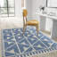 Tapis bleu en polypropylène / polyester tissé à la machine Kellda-116895505