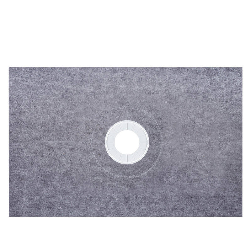 72" W x 48" D Single Shower Base with Accessories