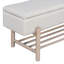 Banc de rangement rembourré Farmhouse avec compartiment caché-2037861135