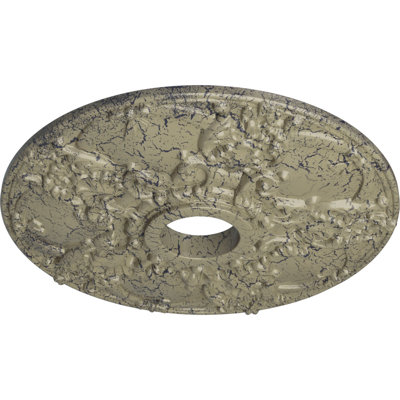 18 po de diamètre extérieur x 3 1/2 po de diamètre intérieur x 1 3/8 po de médaillon de plafond Norwich (convient aux auvents jusqu'à 4 1/2 po)