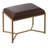 Ramel Faux Leather Ottoman