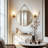 28'' Round Coastal Wall Mirror Brushed Gold Aluminum Frame-587464478-587464476