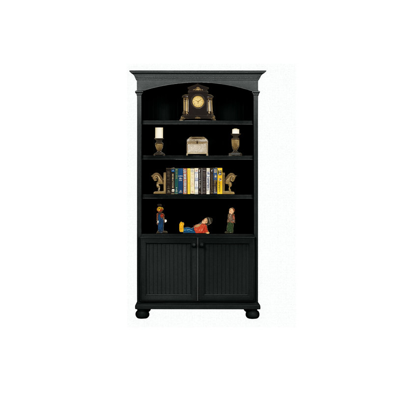 Bibliothèque en bois massif Coastal Premiere, Black
