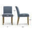 Chaises de salle à manger rembourrées en bois massif à hauteur d'assise 18,5 po-394219905