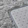 Light gray shag area rug