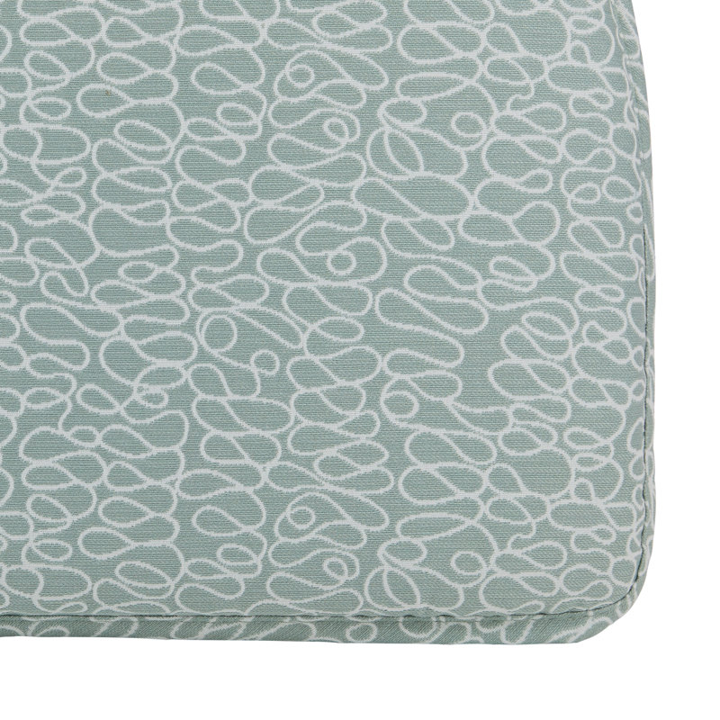 Outdoor 2'' Dining Chair Seat Cushion, Scribble Spa
