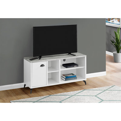 Meuble télé élégant et fonctionnel avec beaucoup de rangement, idéal pour les salons et les chambres modernes