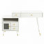 Bureau de coiffeuse avec miroir basculant éclairé et armoire réglable-170477981