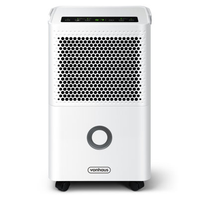 Vonhaus Dehumidifier 12l/day, 1.5l Water Tank
