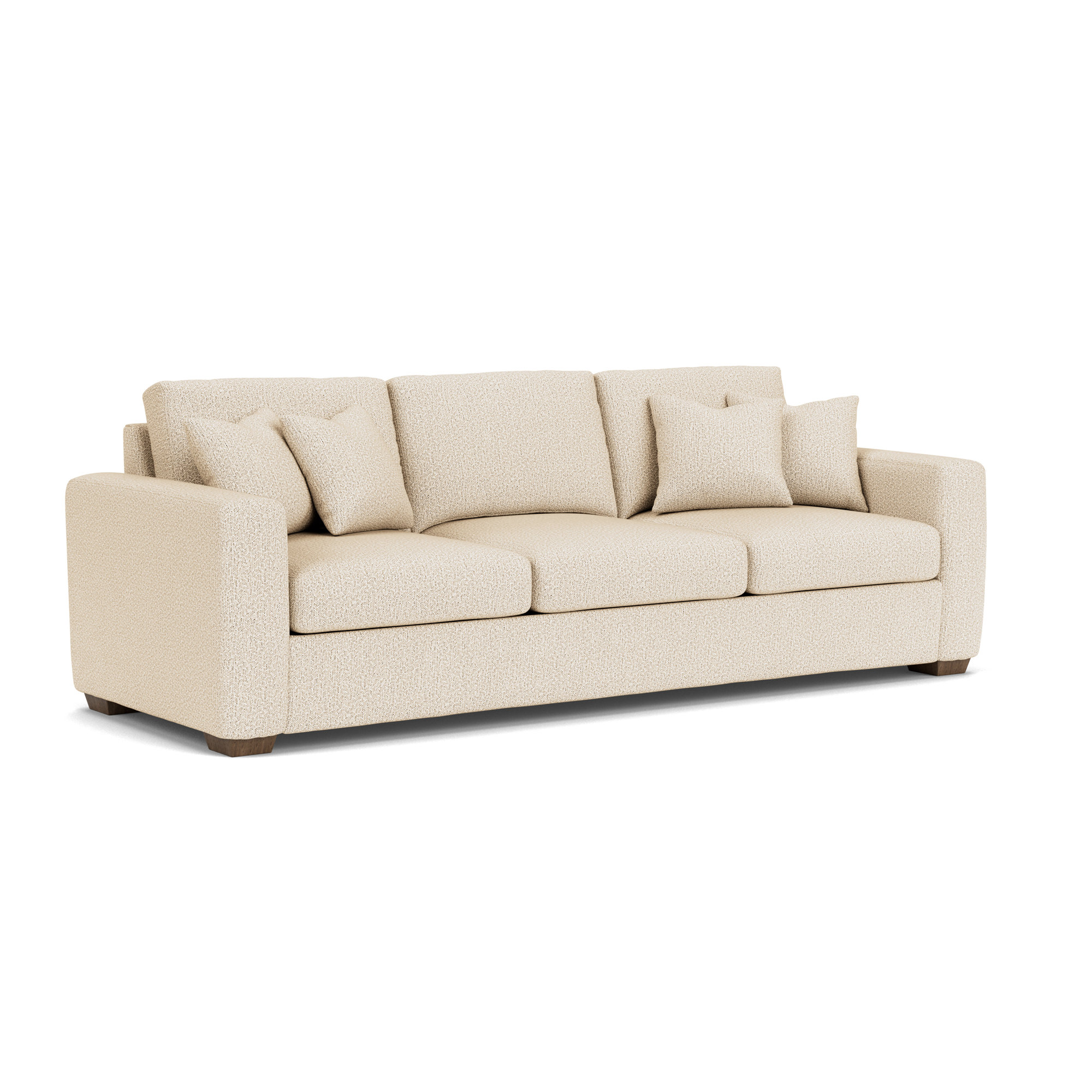 Anaiza 104'' Upholstered Sofa, Light Beige Polypropylene/Olefin, 37" H x 104" W x 41" D