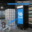 Congélateur de présentation commercial 16 pi. Cu., Simple vitrine à porte vitrée avec lumière DEL, dégivrage automatique et commande numérique pour restaurant