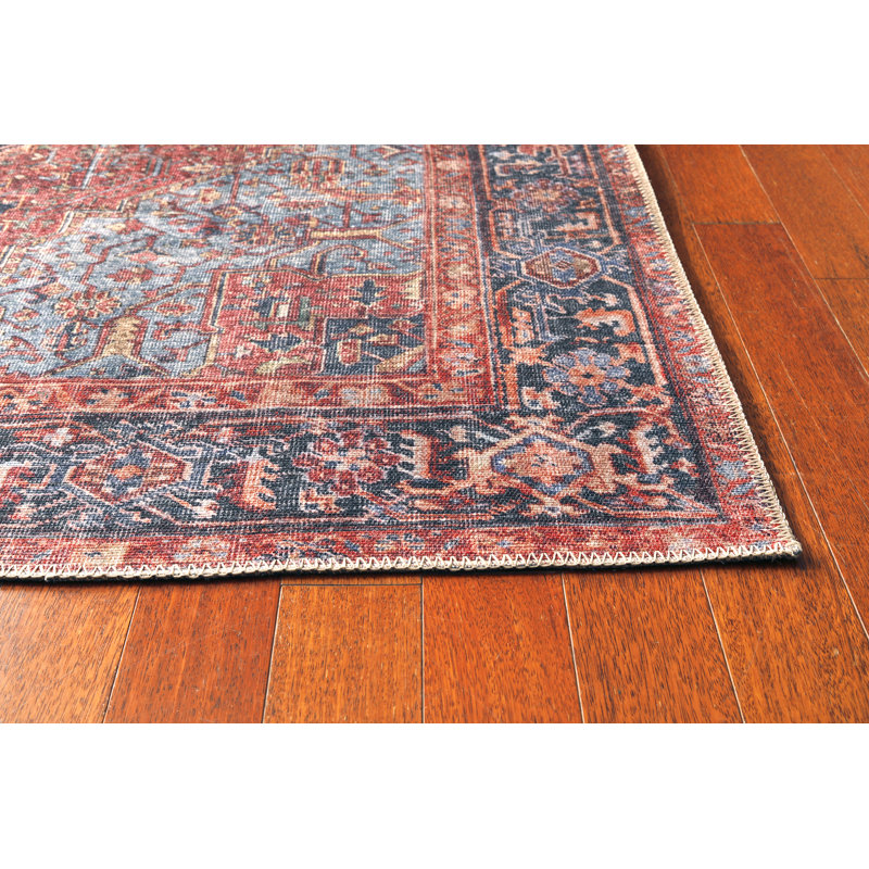Tapis oriental en coton / polyester tissé à la machine Sheali, Rectangle 8 pi 4 po x 11 pi 6 po
