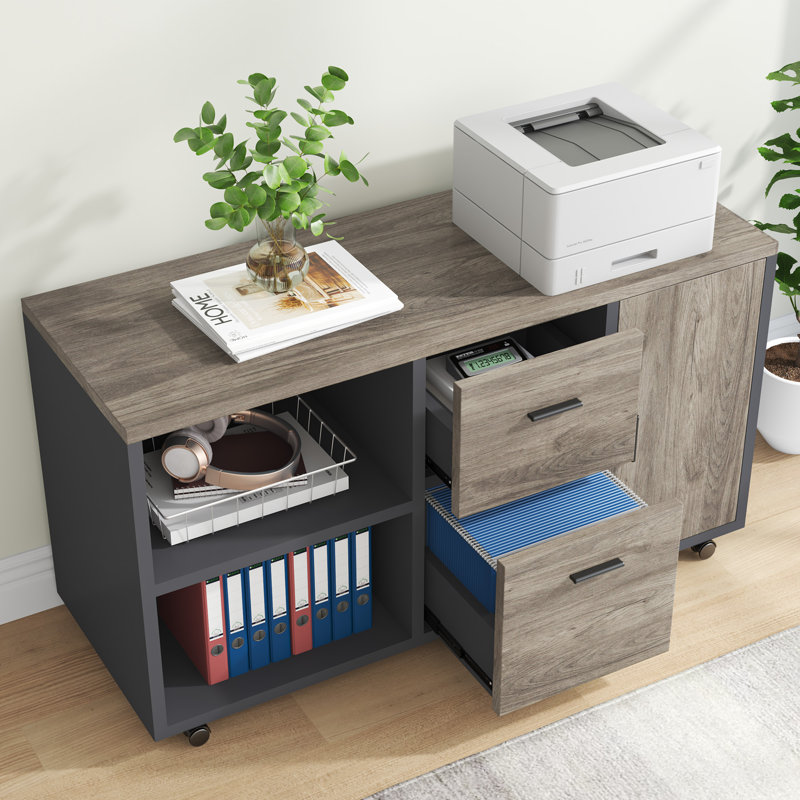 47" Lateral File Cabinet, Gray