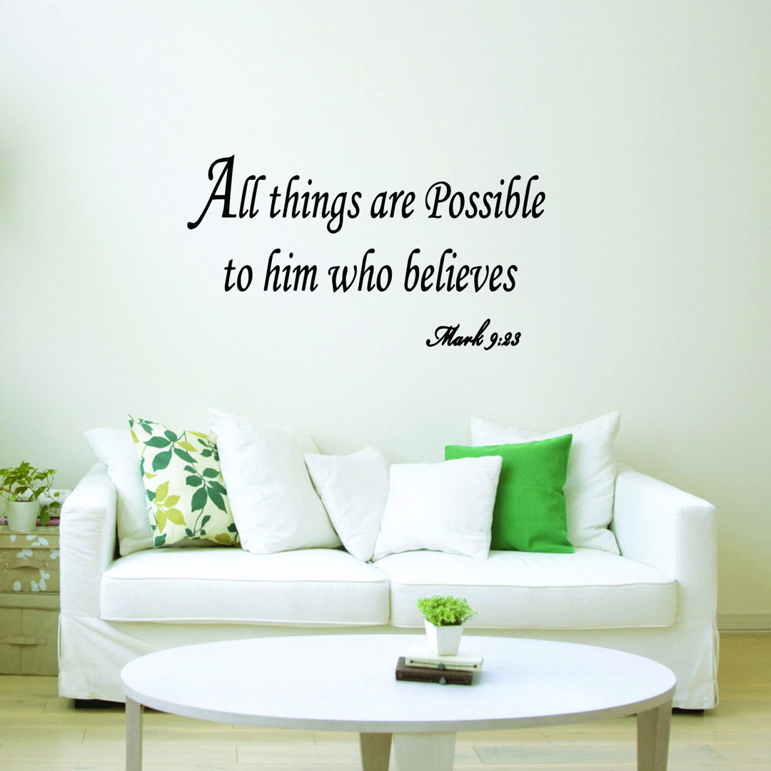 Text & Numbers Wall Decal VWAQ