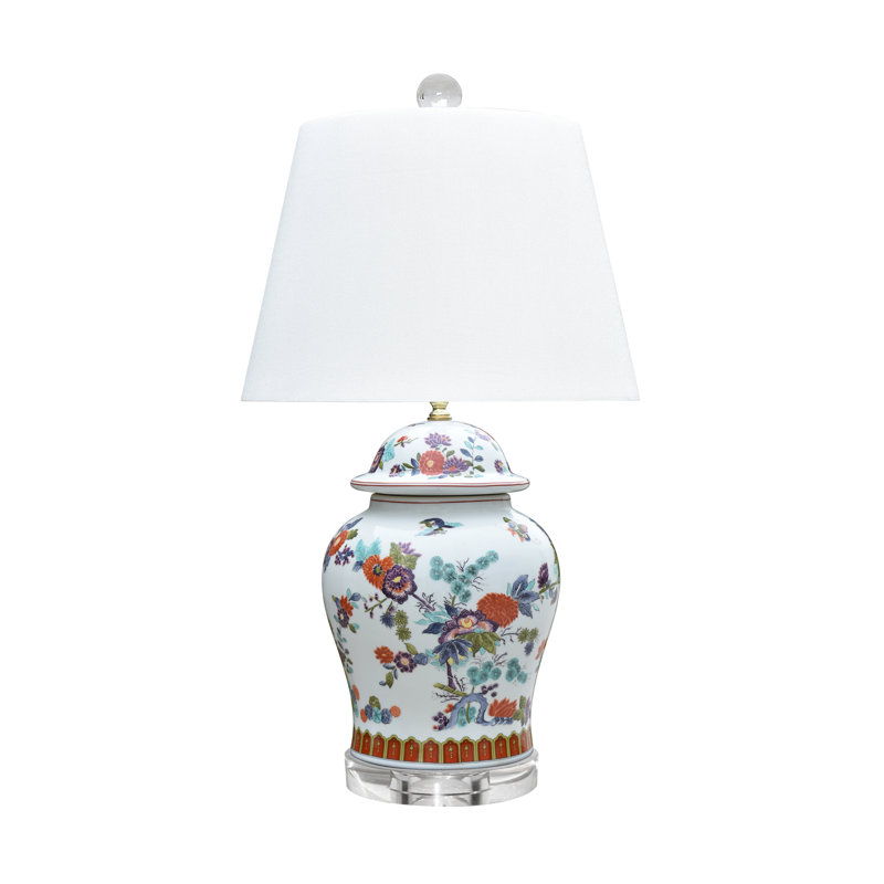 TEMPLEJARLAMP PORCELAINE FLORALGOURD