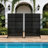Metal Privacy Screen With Block Pattern