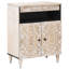 Solid Wood Rectangle Accent Cabinet