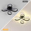 Camelia 4-Light Black LED Flush Mount-813122117