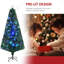 Grand sapin de Noël artificiel pré-éclairé avec branches réalistes