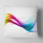 Rainbow Shade Waves - Coussin imprimé abstrait-89823895-89823893