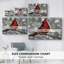 Christmas Holiday Arts - Toile tendue avec châssis-868097110