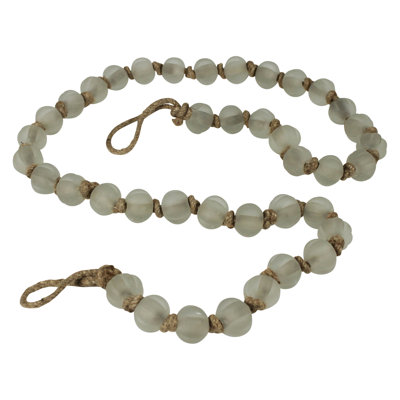Glass Bead Garland - Matte Clear