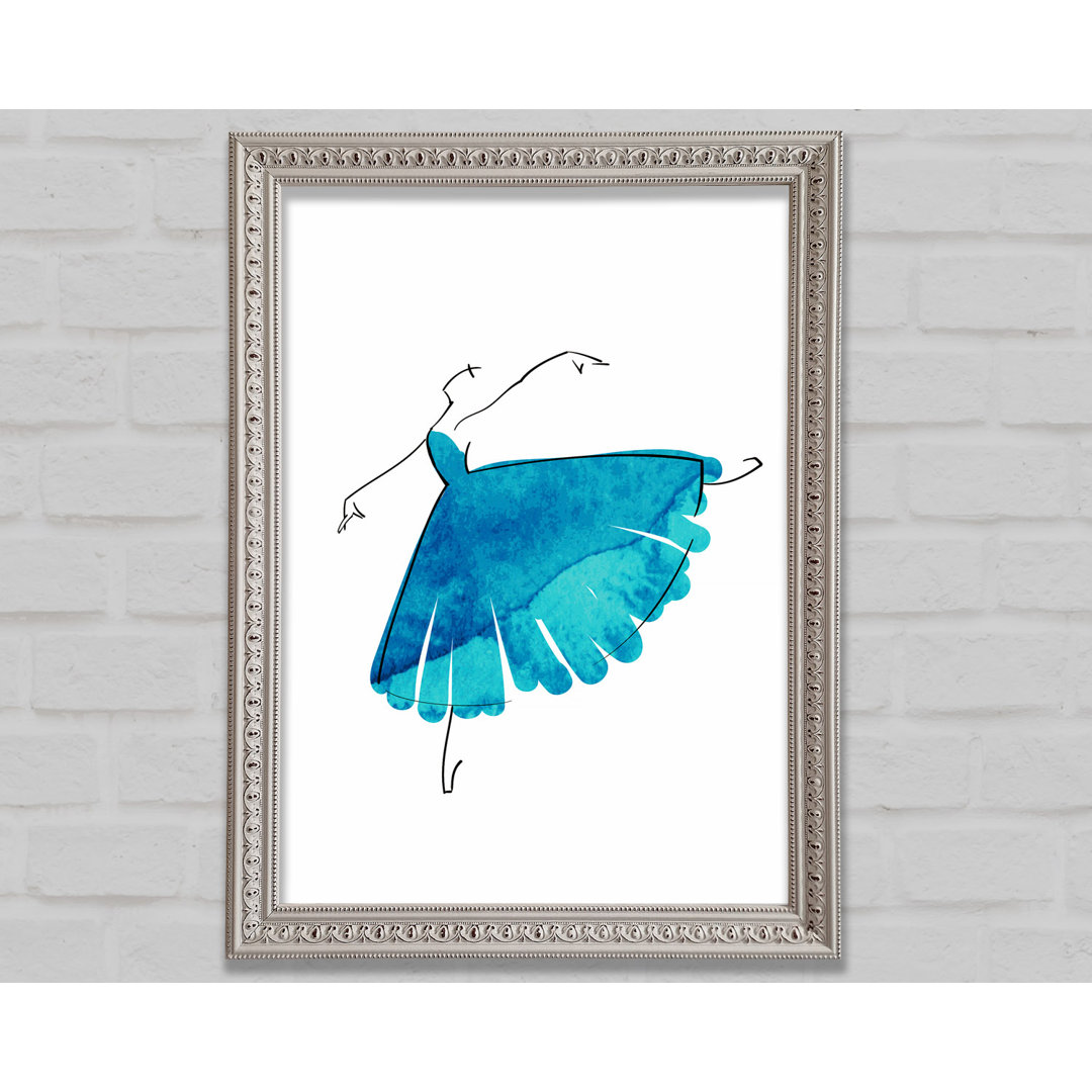 Gerahmtes Leinwandbild Blue Ballerina 2