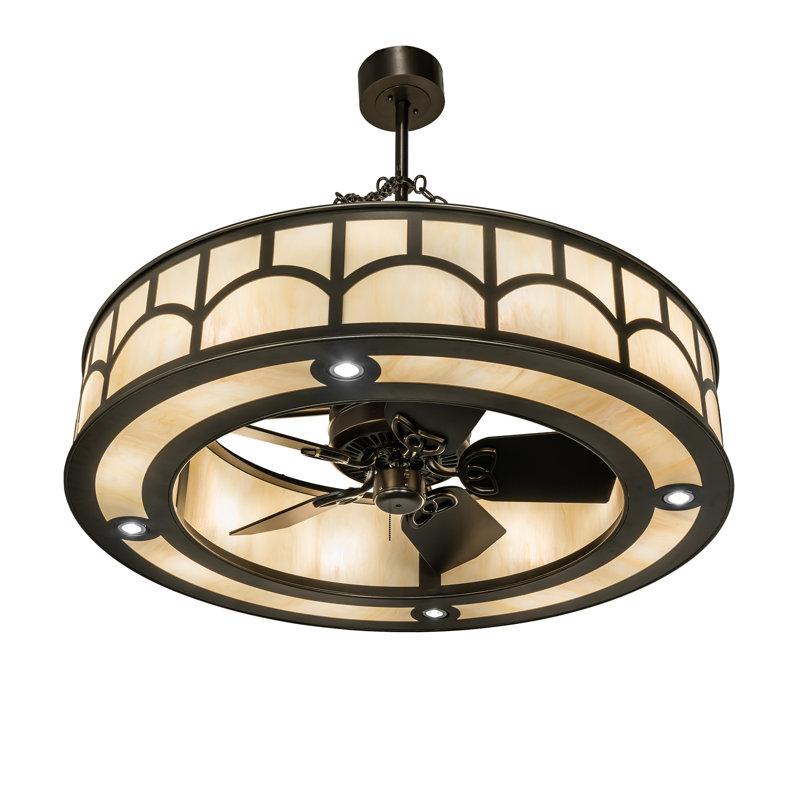 44" Wide Mission Hill Top Chandel-Air, 9.25" H x 44" W x 44" D