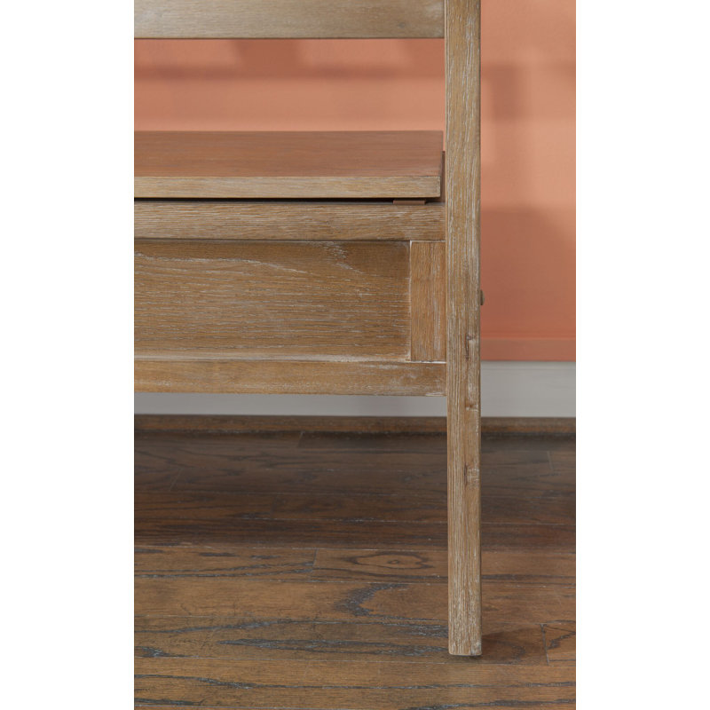 Banc de rangement à couvercle rabattable Filton, Naturel