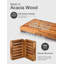 Tabouret pliant en bois d'acacia-1220497193