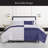 kate spade new york Joy Dot King Comforter Set, 300 Thread Count and 100% Cotton Cover, All Season 3 Piece Reversible Bedding Set, Machine Washable, Navy and White -112951645-109424214