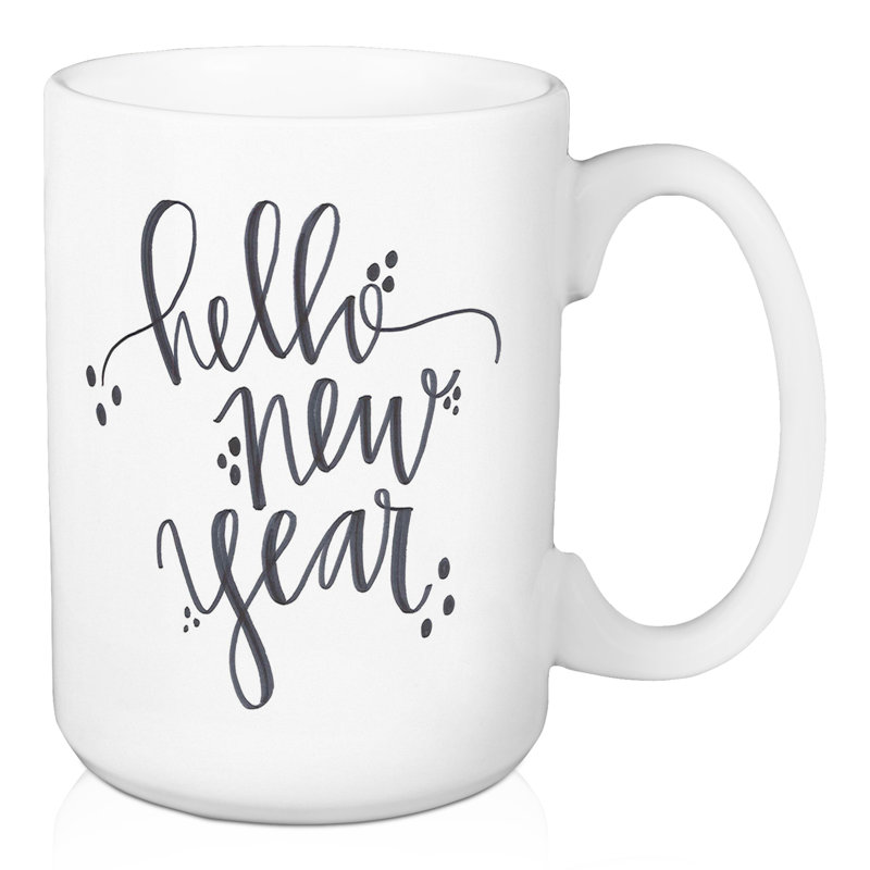 Grande tasse à café hello new year Bessler