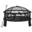 Lynda Fire Pit with Poker 50 cm XXL Steel