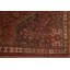 Tapis traditionnel pré-1900 à teinture végétale antique 6 x 8