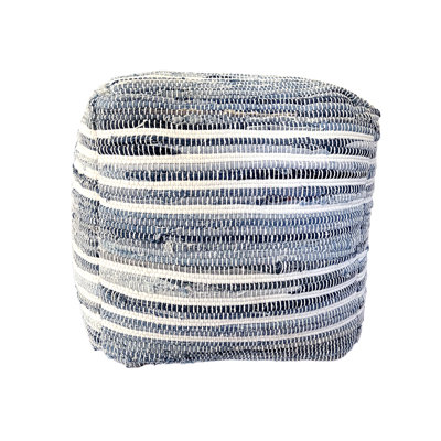 Billy Recycled Denim Pouf