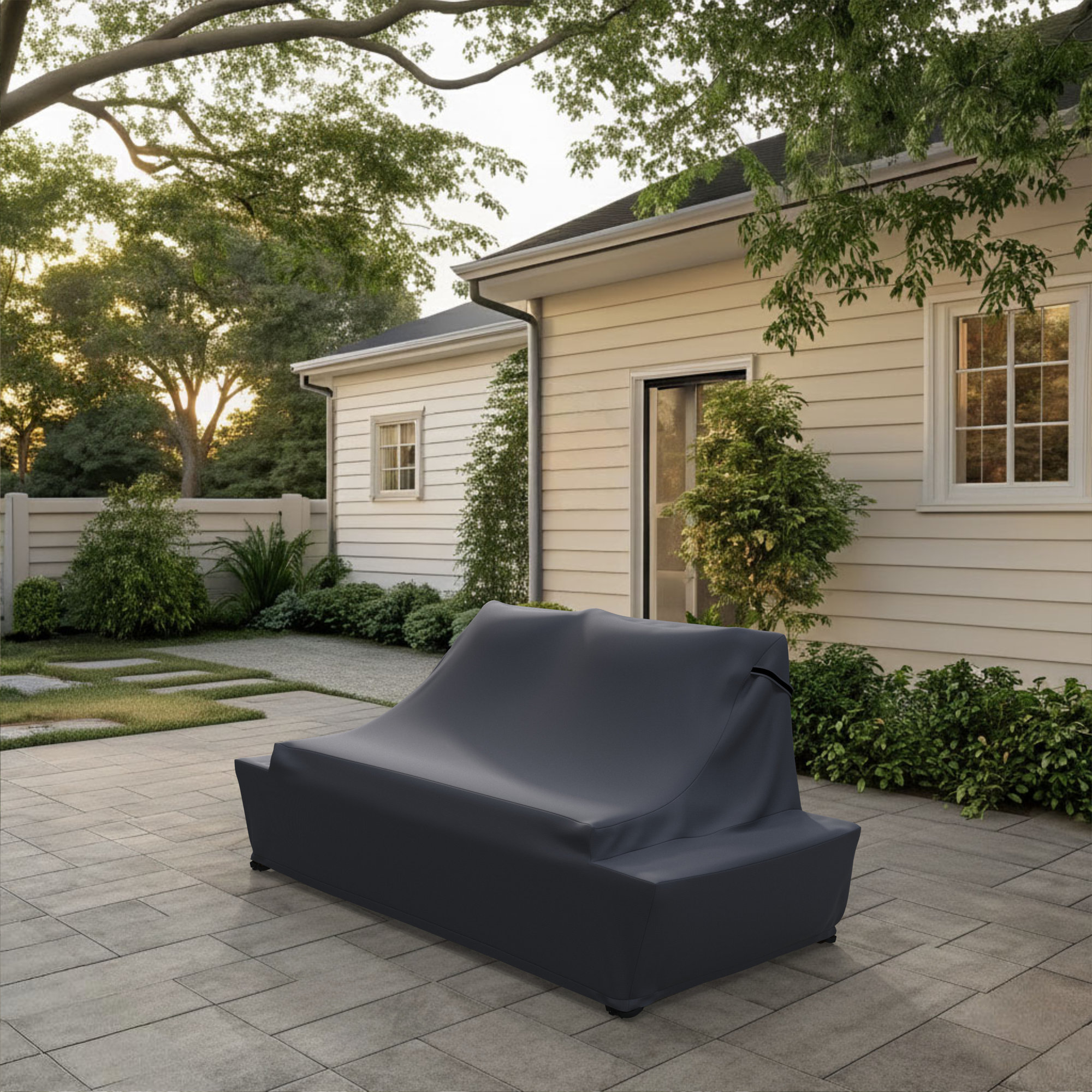 Lavinia 65'' Wide Acacia Loveseat Cover