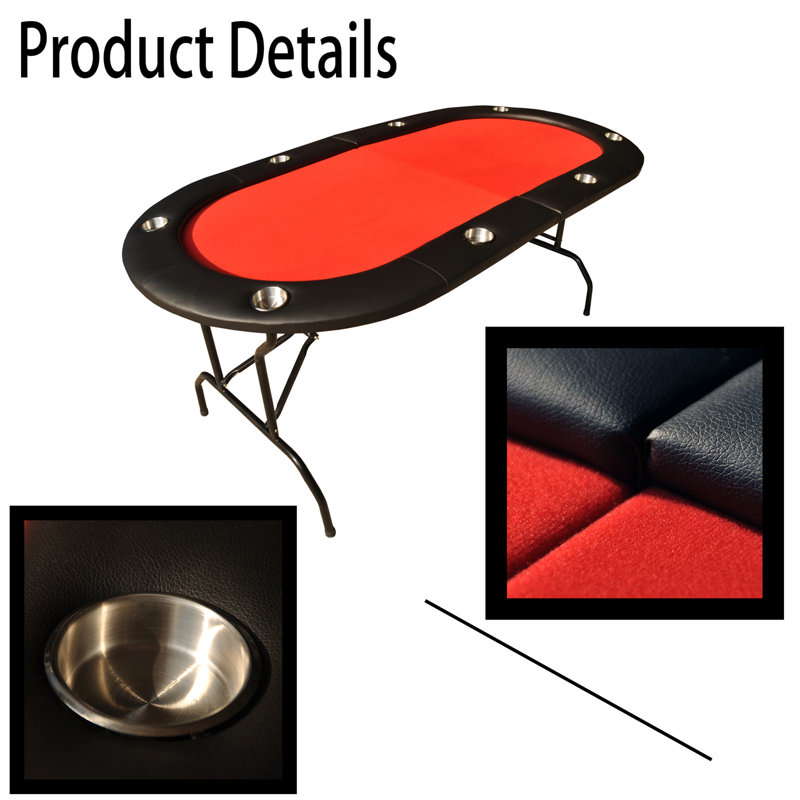 Table multi-jeux 35 po, Rouge