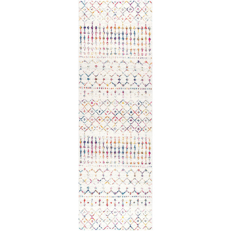 Alberts Geometric Area Rug, Runner 81 x 244cm