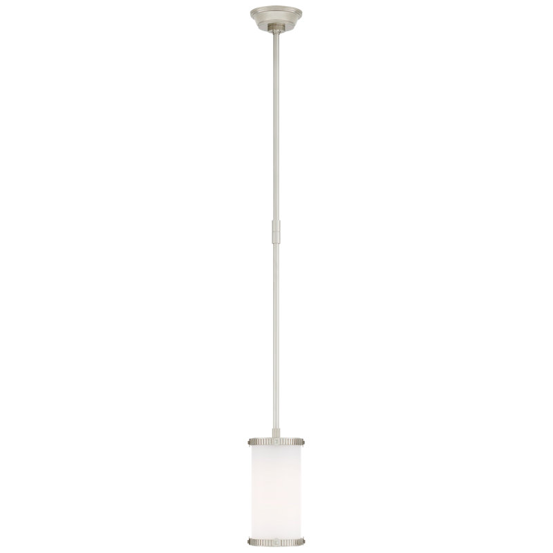 Thomas O'brie Calliope 1 - Light Pendant, Polished Nickel, 14.75" H x 5.25" W x 5.25" D