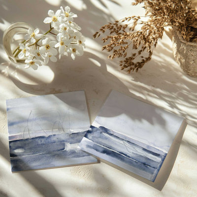 Indigo Drift set of 2 Art Prints